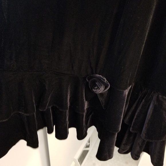 Velour Maxi Skirt - Picture 2 of 4